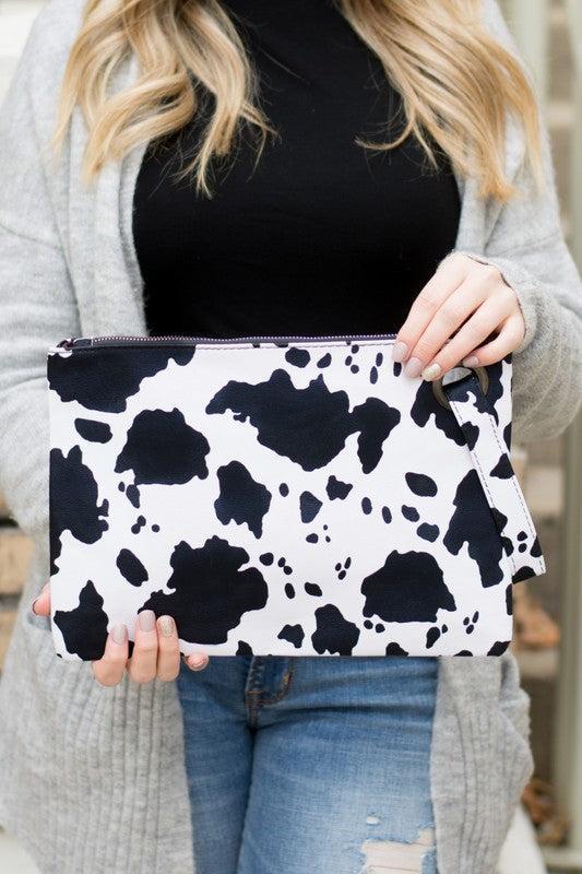 Cow Print Oversized Everyday Clutch Product Image