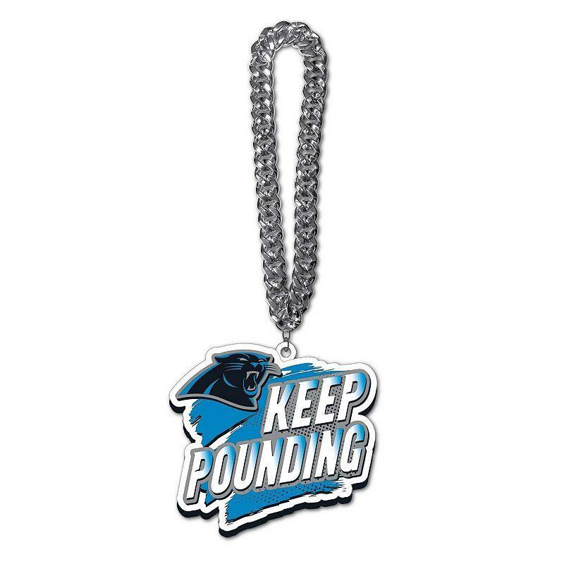 MOJO Carolina Panthers Slogan Fan Chain Necklace, Mens, Silver Product Image