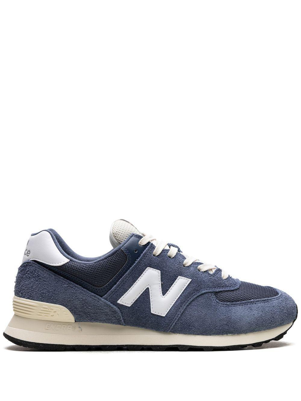 NEW BALANCE 574 "vintage Indigo/white/angora" Sneakers In Blue Product Image