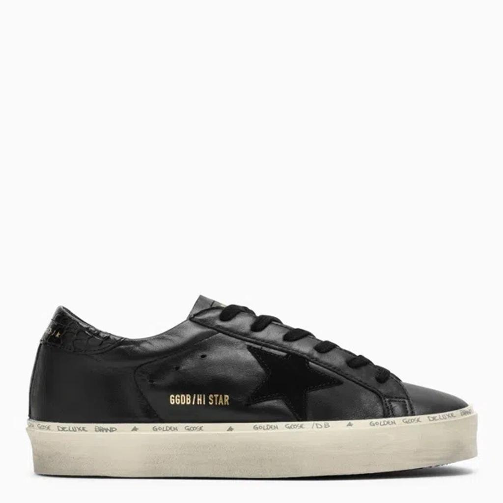 Deluxe Brand Low Hi Star Black Trainer With Platform Product Image