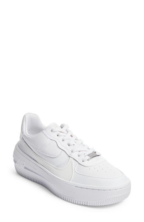 Nike Womens Nike Air Force 1 Platform Low - Womens Shoes White/Summit White Product Image