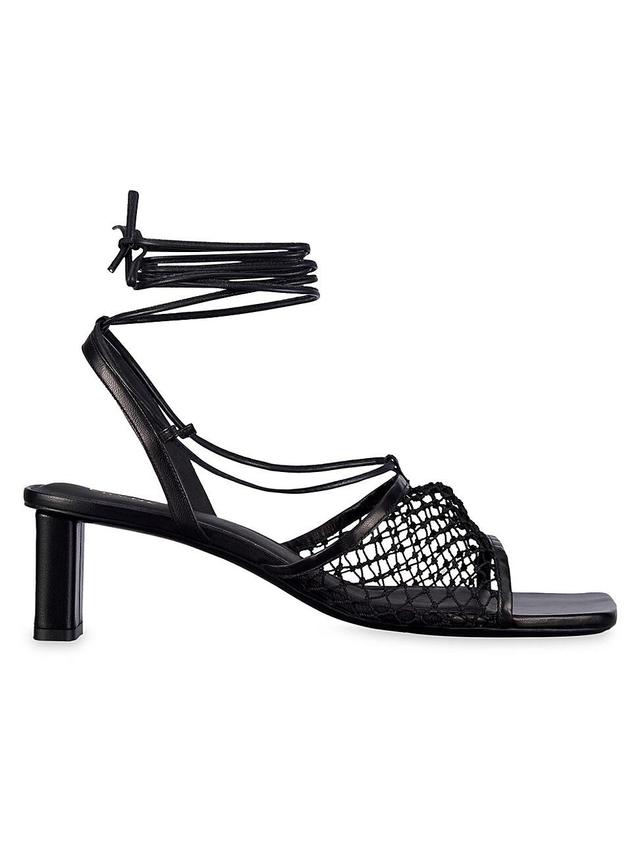 FRAME Le Adelaide Crochet Ankle Wrap Sandal Product Image