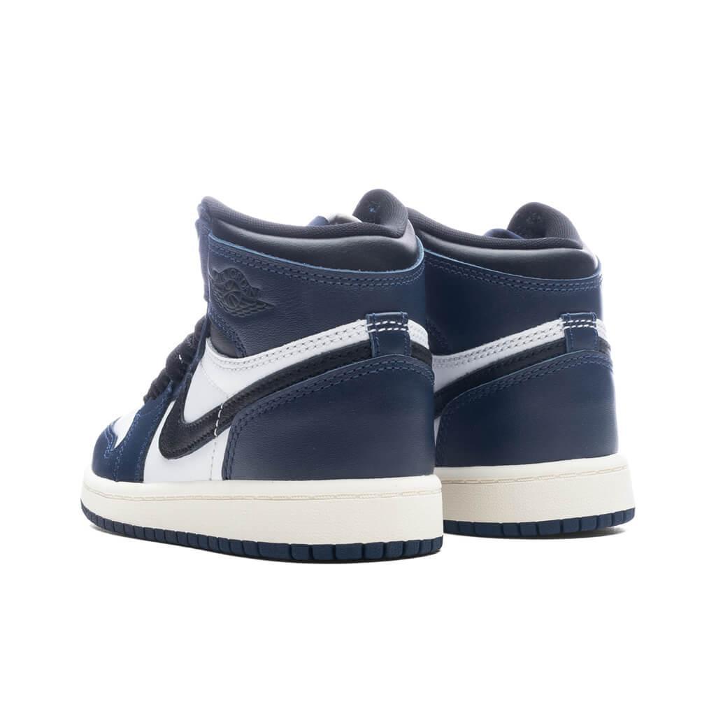 Air Jordan 1 Retro High OG (PS) - Midnight Navy/Black/White Male Product Image