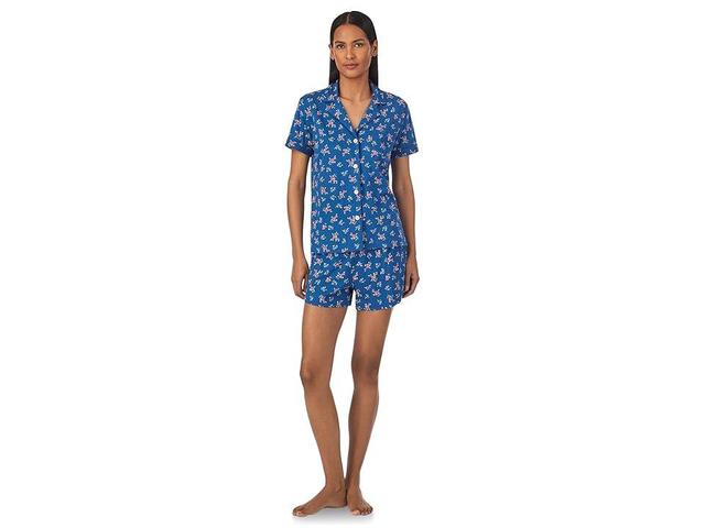 LAUREN Ralph Lauren Boxer PJ Set Stripe) Women's Pajama Sets Product Image