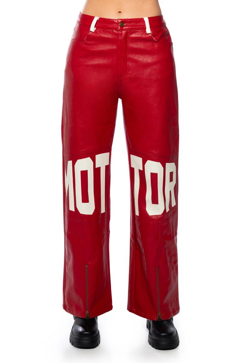 SPEED UP MOTOR FAUX LEATHER PANT Product Image