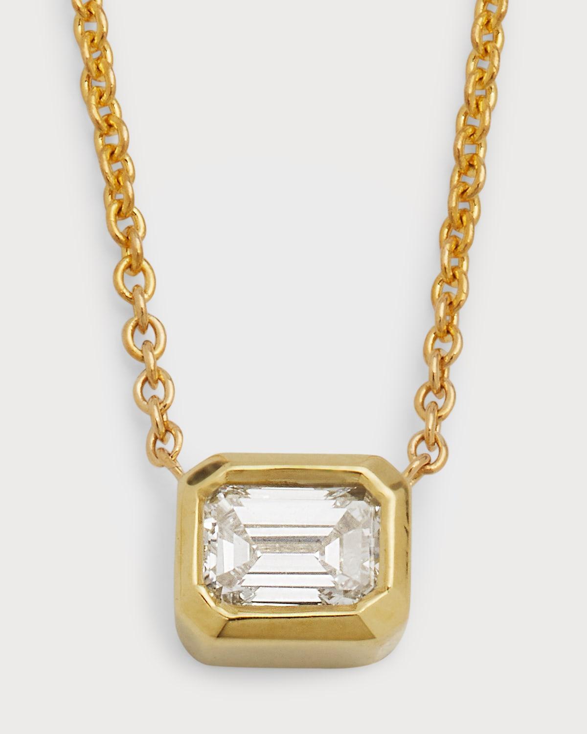 Roberto Coin 18K Yellow Gold Tiny Treasure Diamond Pendant Necklace, 18 Product Image