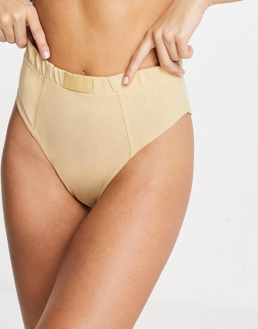 Missguided co-ord high waisted brief in taupe Product Image