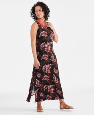 Style & Co Womens Sleeveless Knit Maxi Dress, Created for Macys Product Image