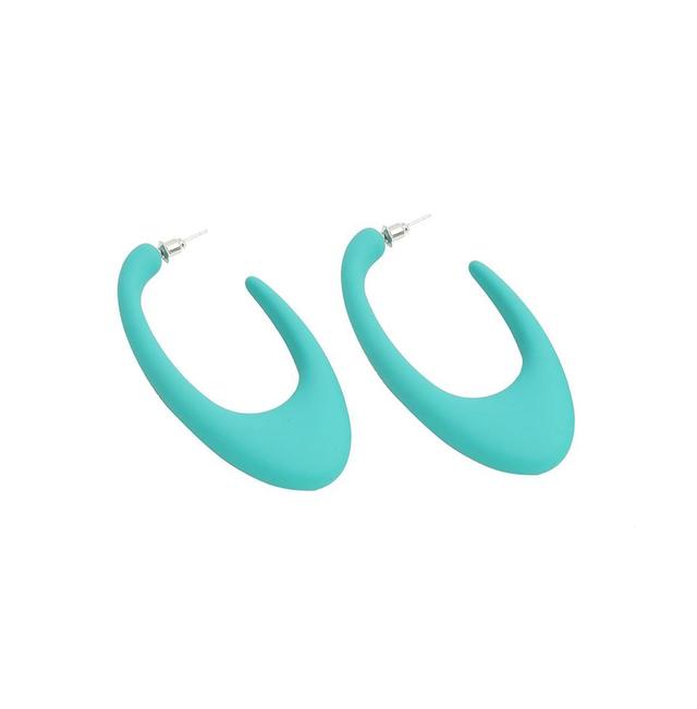 Sohi Womens Pastel Hoop Earrings Product Image