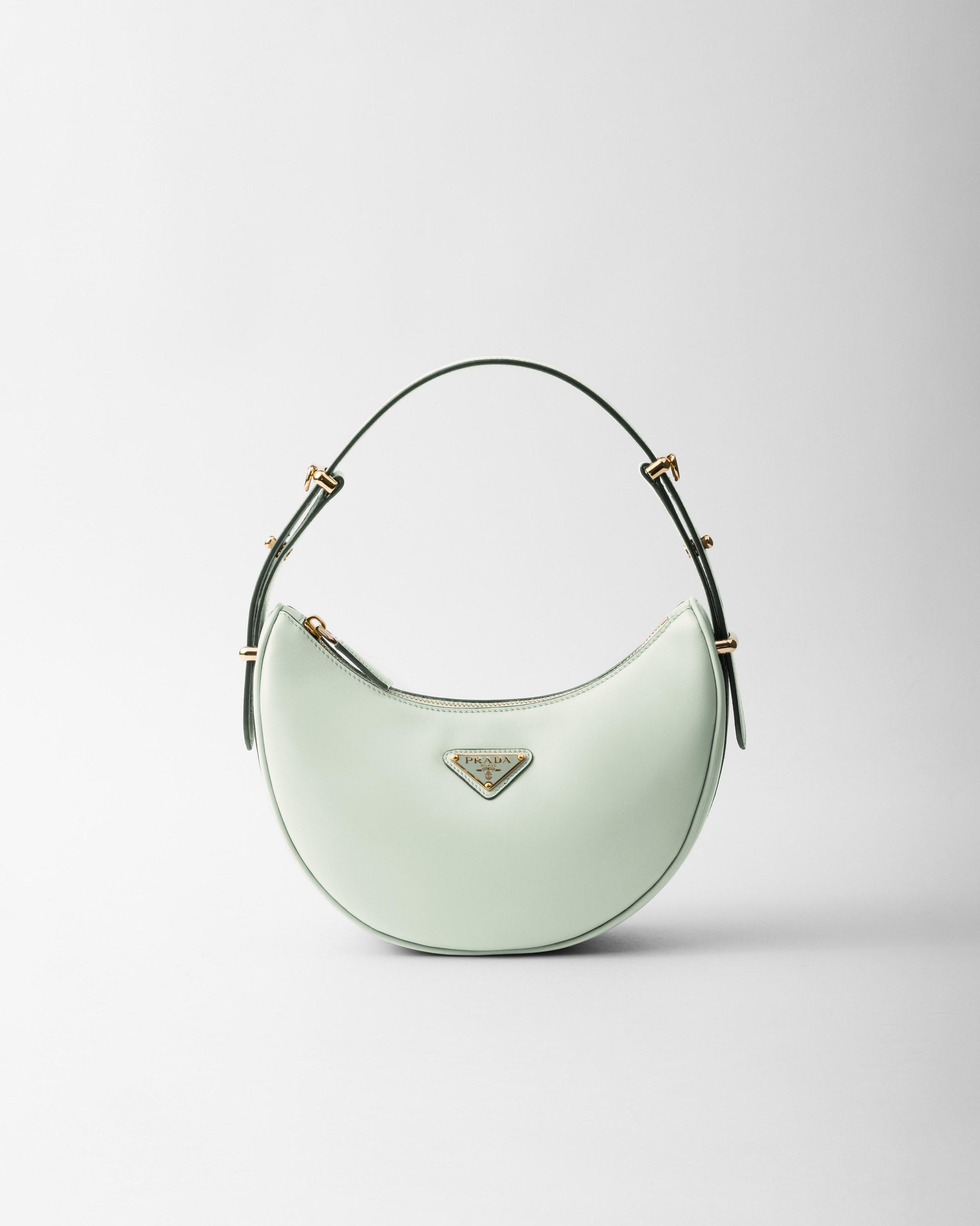 Arqué Leather Shoulder Bag In Green Product Image