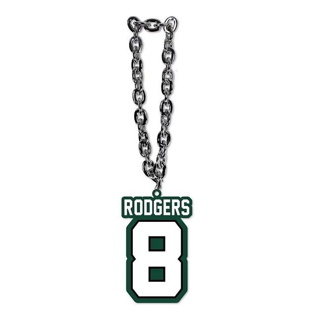 MOJO Aaron Rodgers New York Jets Player Fan Chain Necklace, Mens, Green Product Image