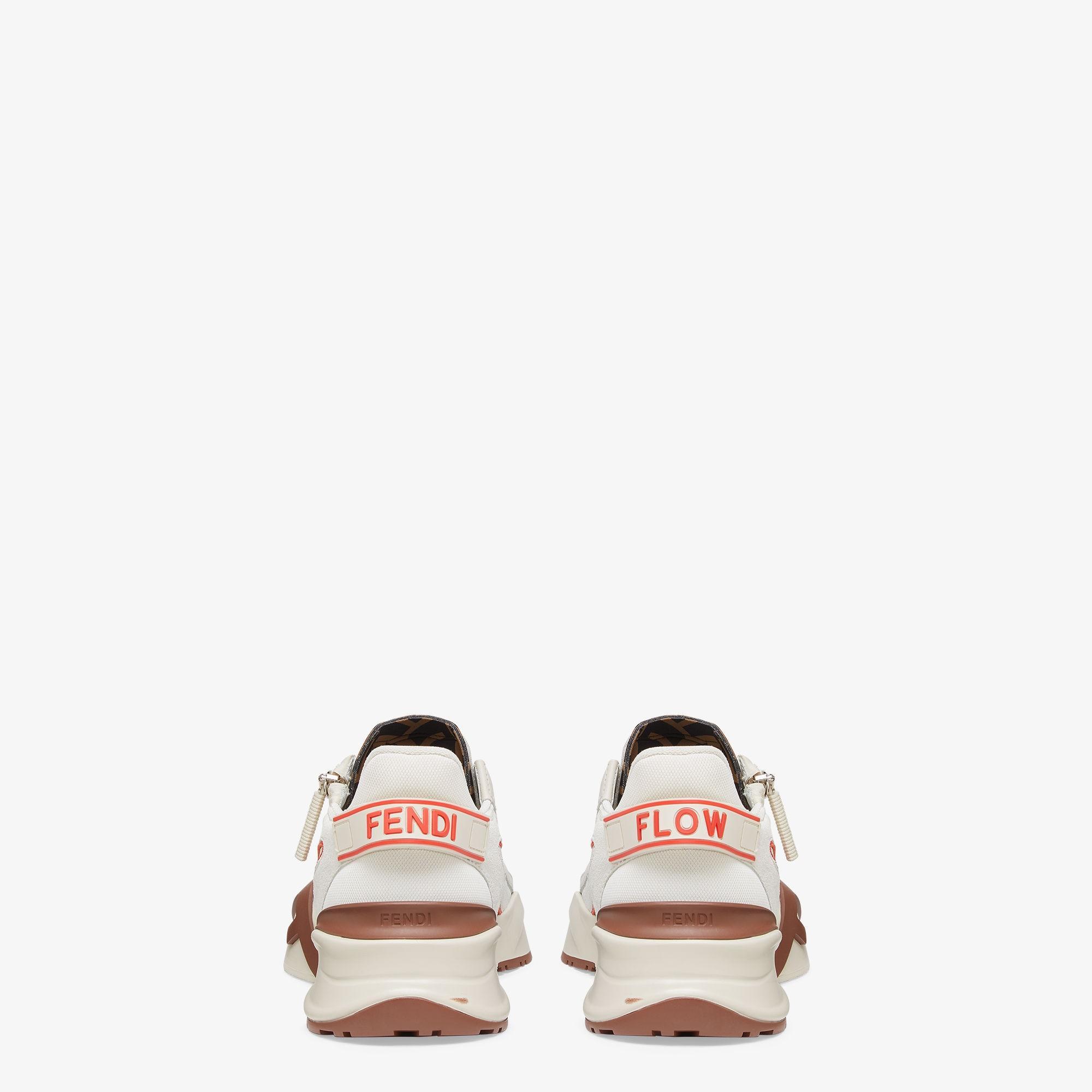 Fendi FlowWhite leather low-tops product image