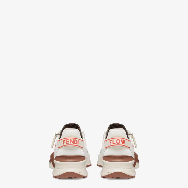 Fendi FlowWhite leather low-tops Product Image