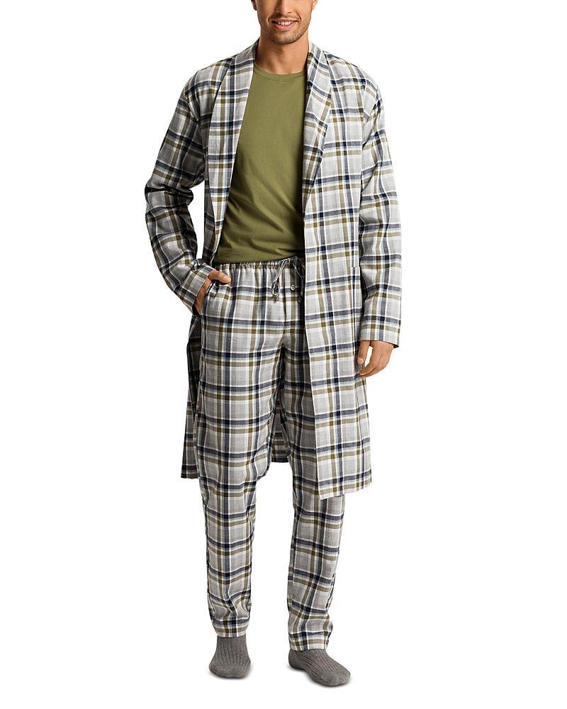 Hanro Cozy Comfort Check Print Pajama Pants Product Image