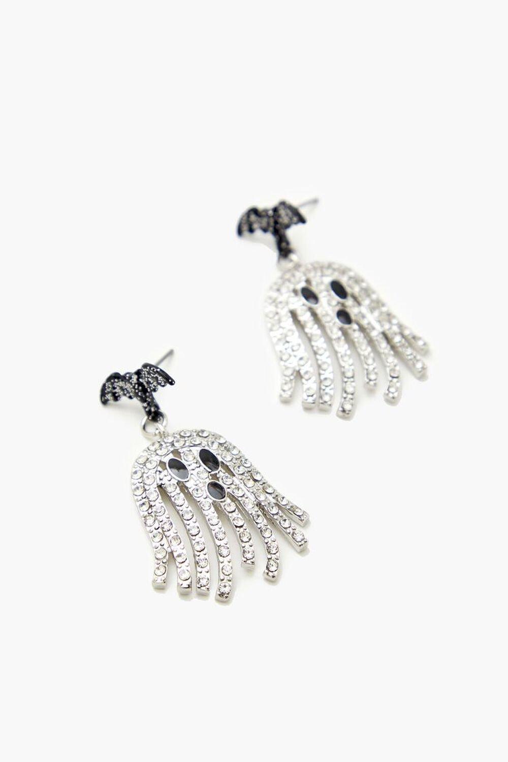 Rhinestone Ghost Drop Earrings | Forever 21 Product Image