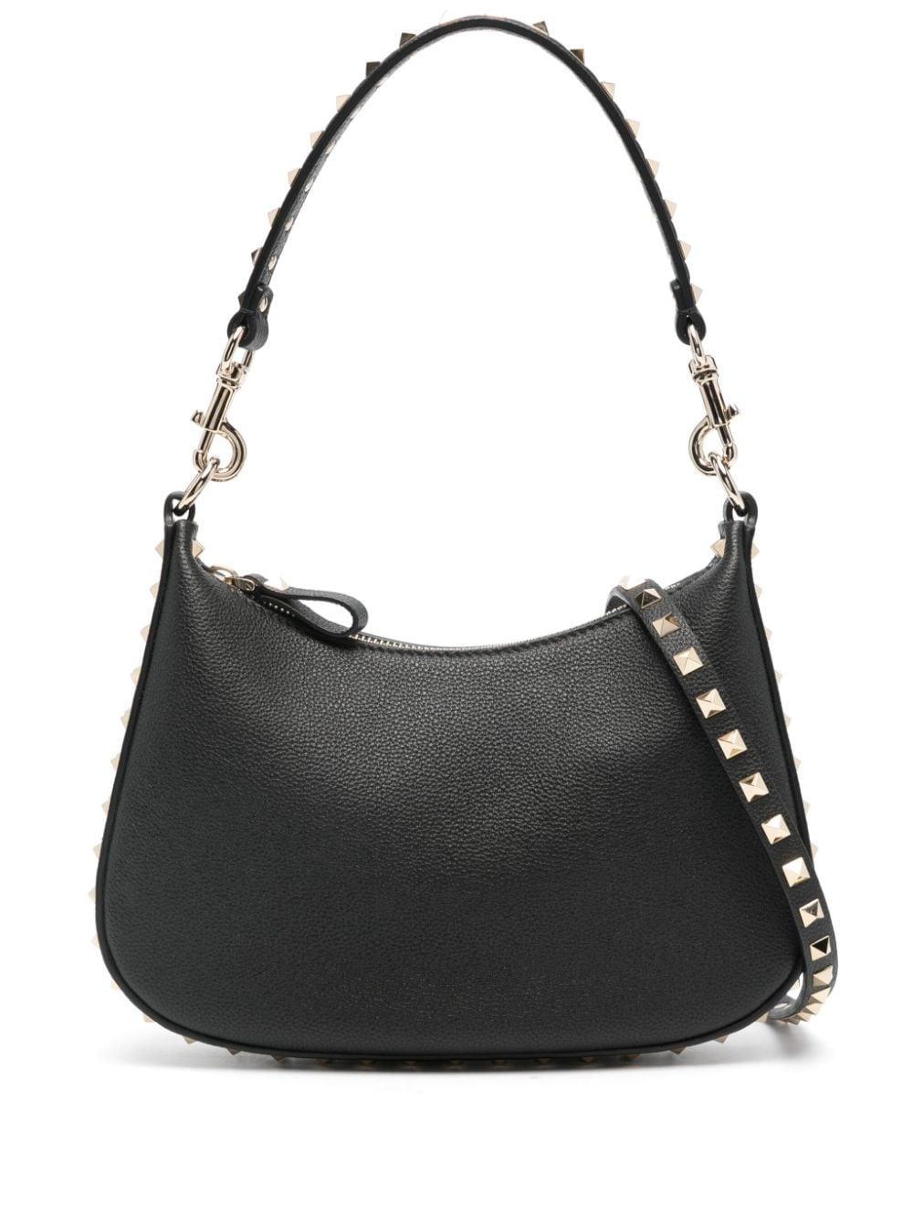 Small Rockstud Shoulder Bag In Black Product Image