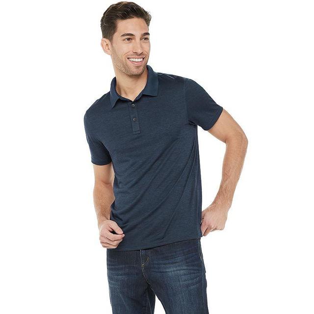 Mens Apt. 9 Performance Polo Blue Product Image