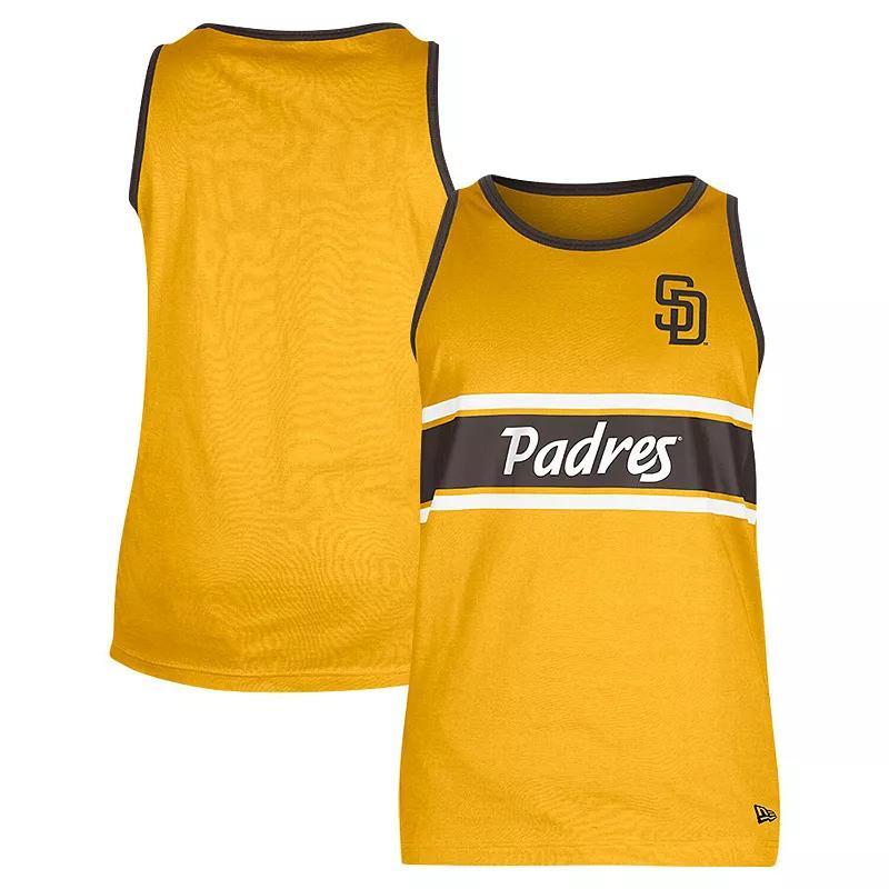 Mens New Era San Diego Padres Jersey Ringer Tank Top Product Image