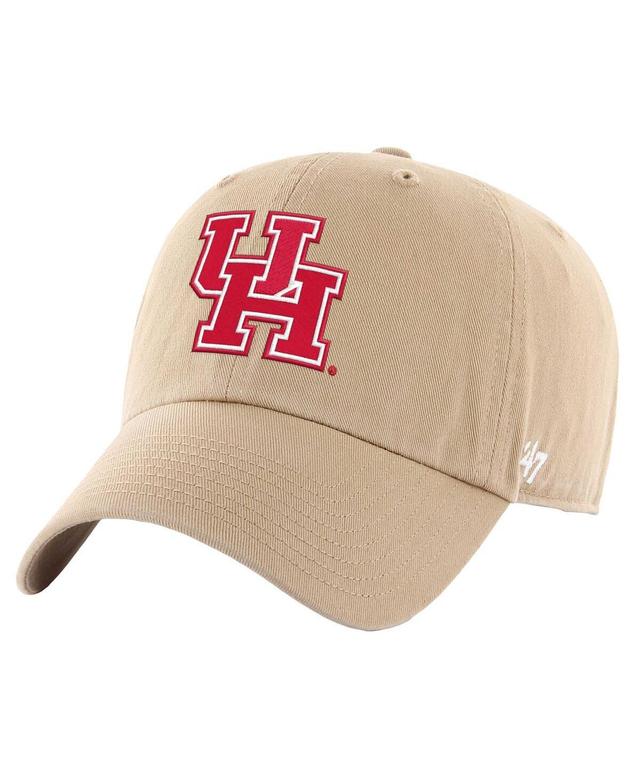 Mens 47 Khaki Houston Cougars Clean Up Adjustable Hat Product Image