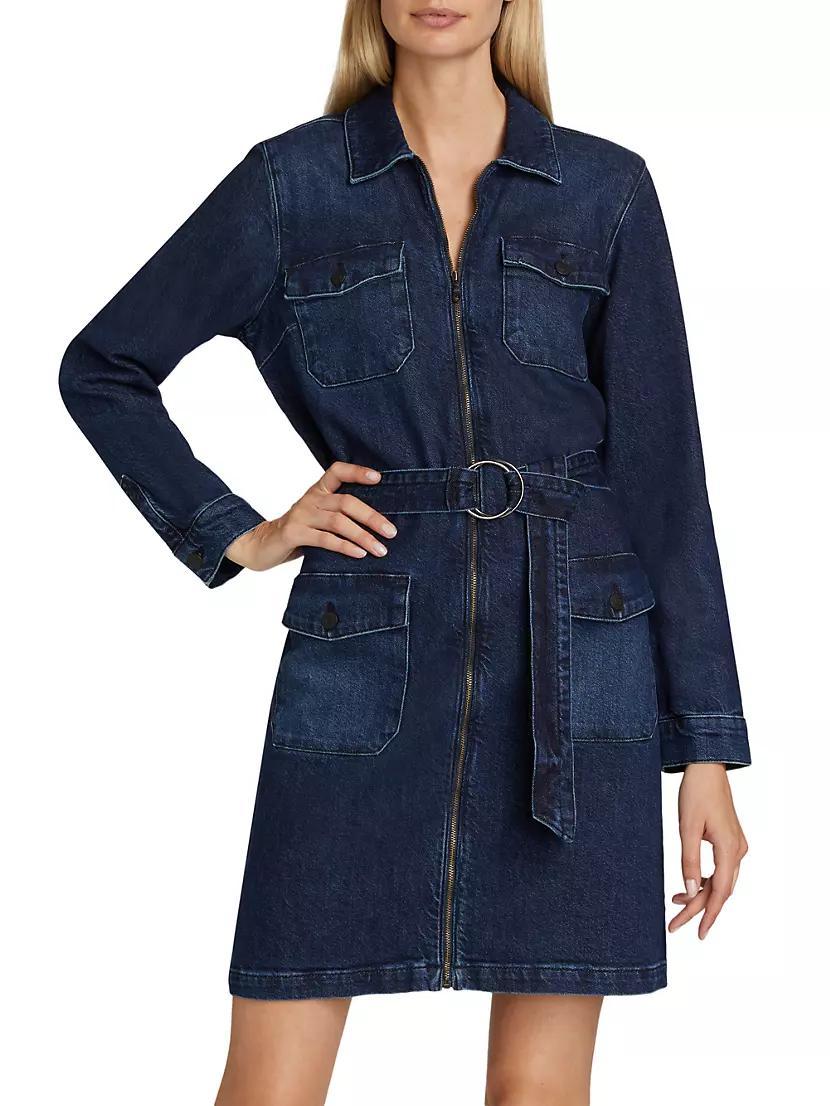 Jefferson Belted Denim Minidress Product Image