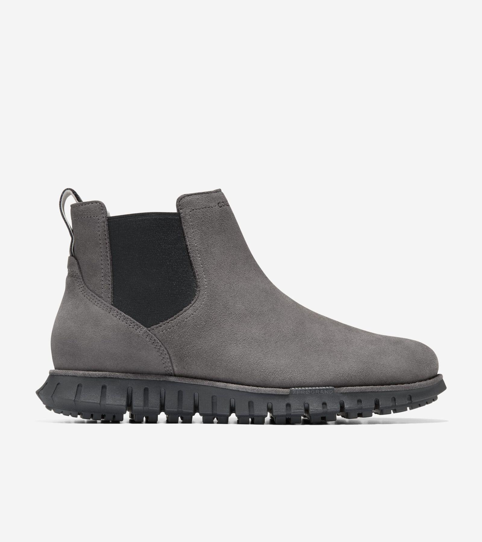 Cole Haan Mens Zergrand Remastered Chelsea Boots Waterproof - Grey Size 13 Product Image