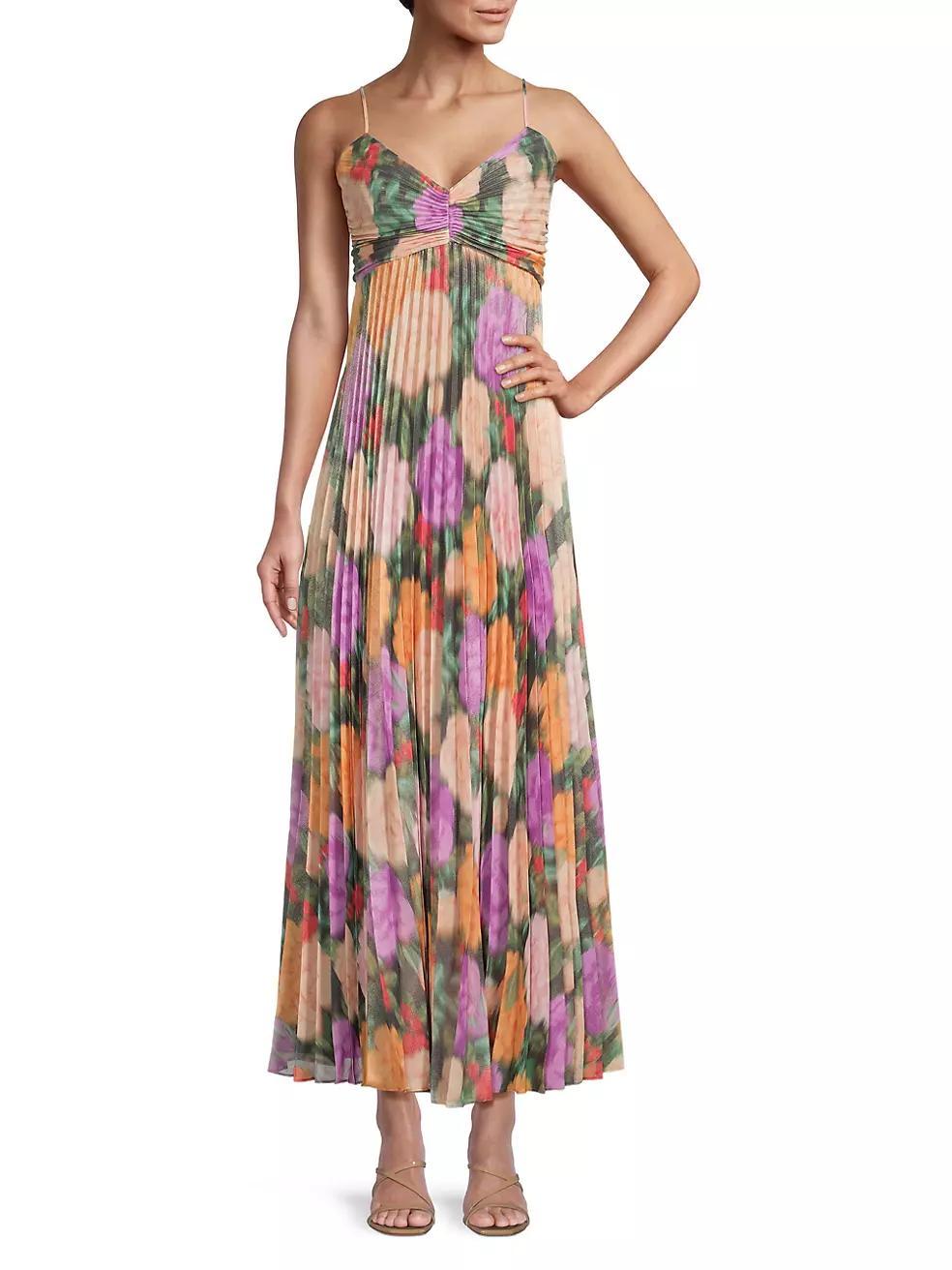 Hadley Pleated Floral Gown Product Image