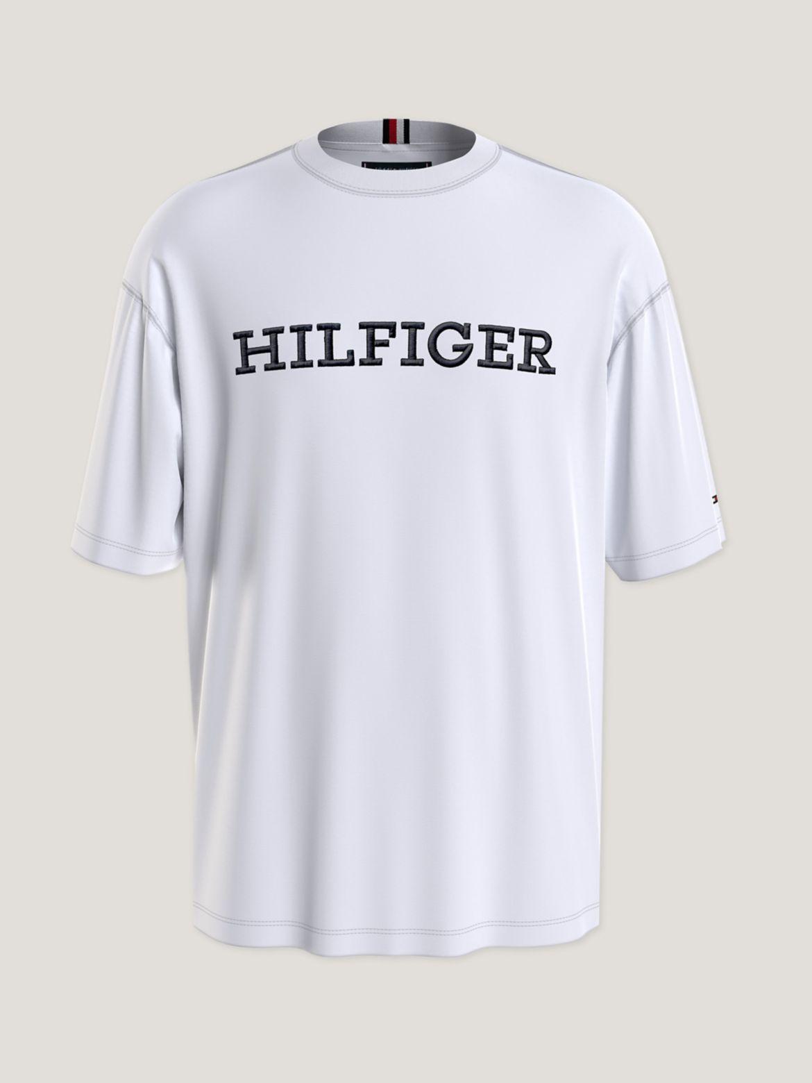 Tommy Hilfiger Men's Embroidered Monotype Logo T-Shirt Product Image