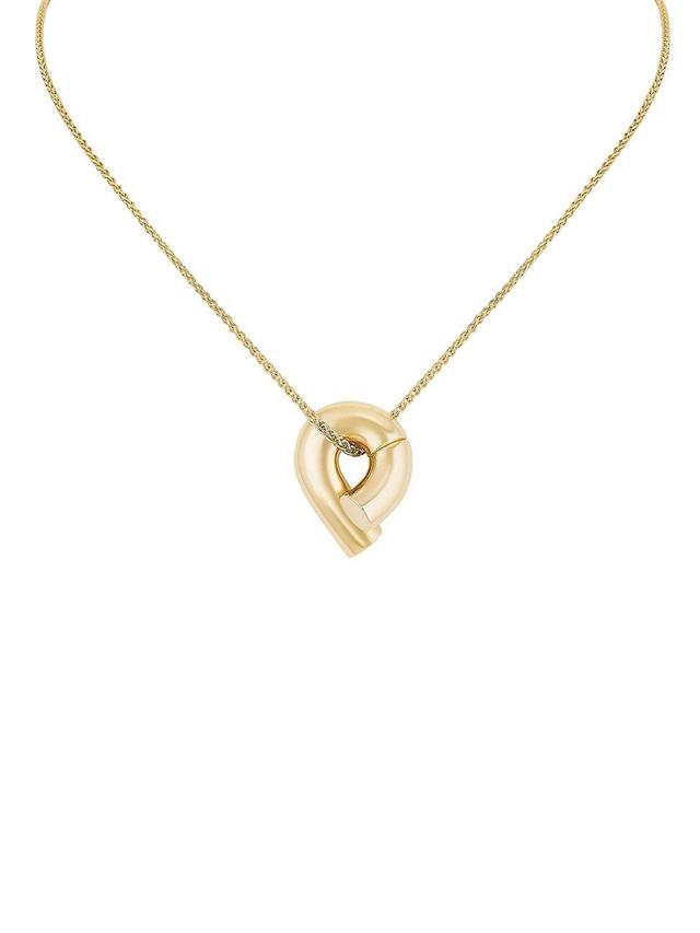 Womens Oera Mini 18K Yellow Gold Pendant Necklace Product Image