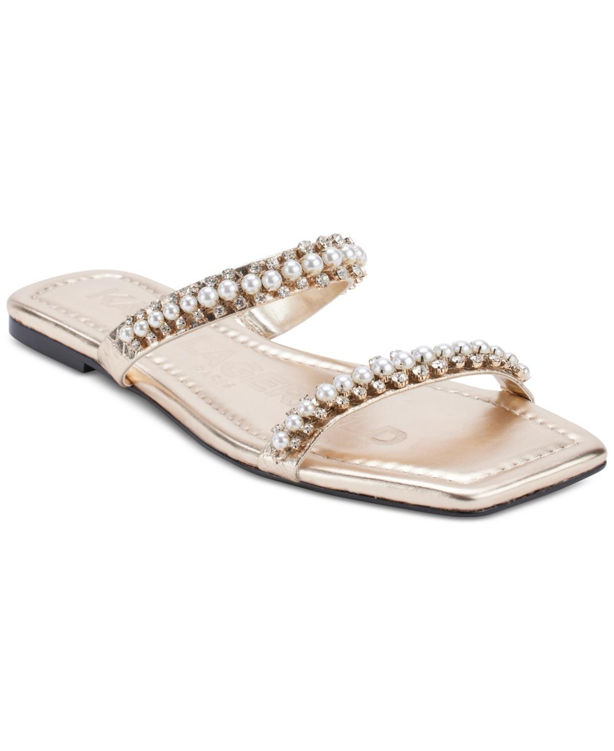 Karl Lagerfeld Paris Payzlee Rhinestone Slide Sandal Product Image