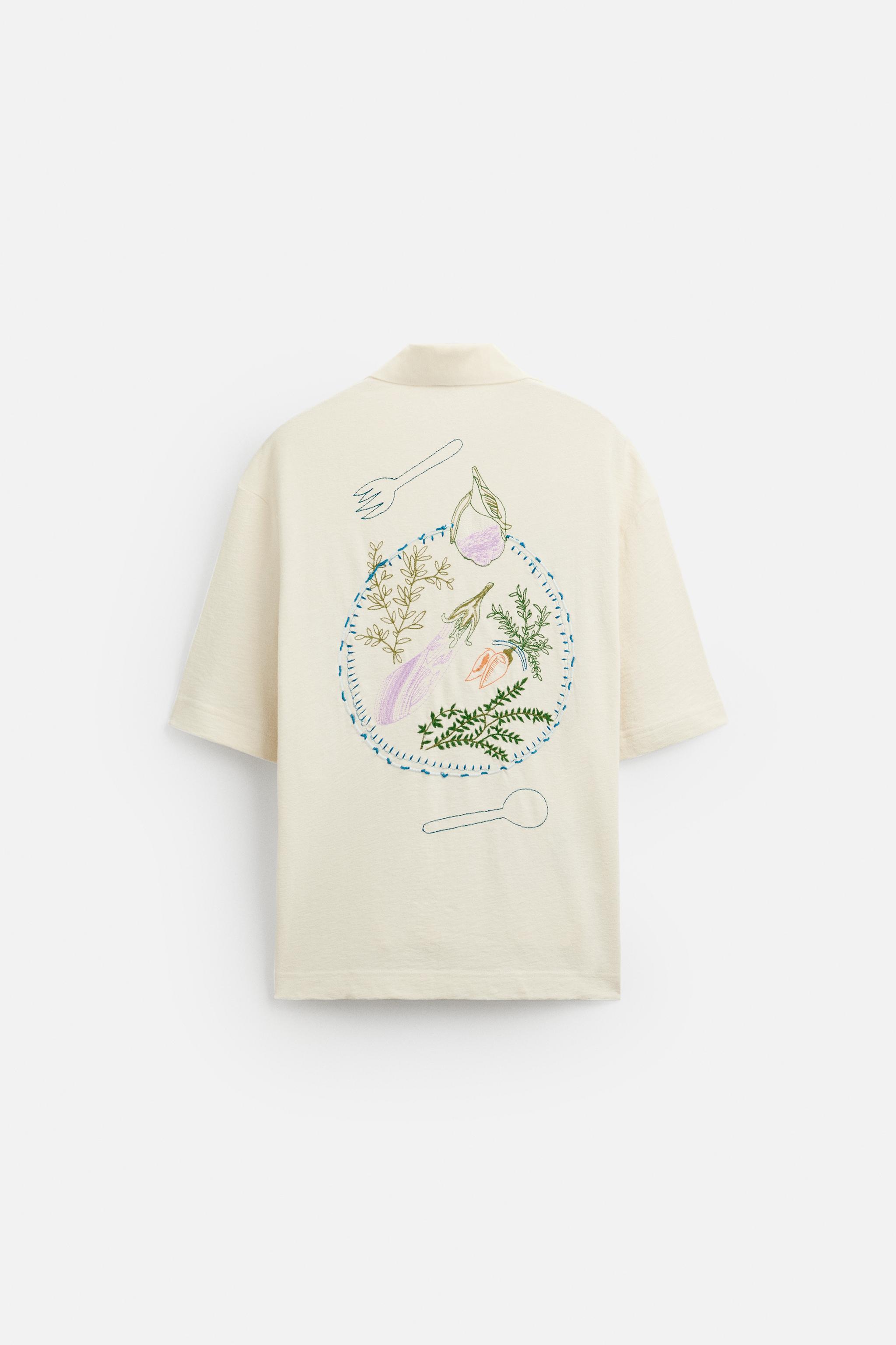 EMBROIDERED HERBS SHIRT Product Image