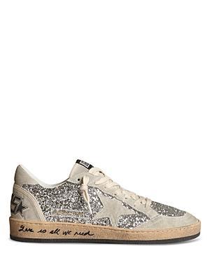 Golden Goose Womens Ball Star Glitter Low Top Sneakers Product Image
