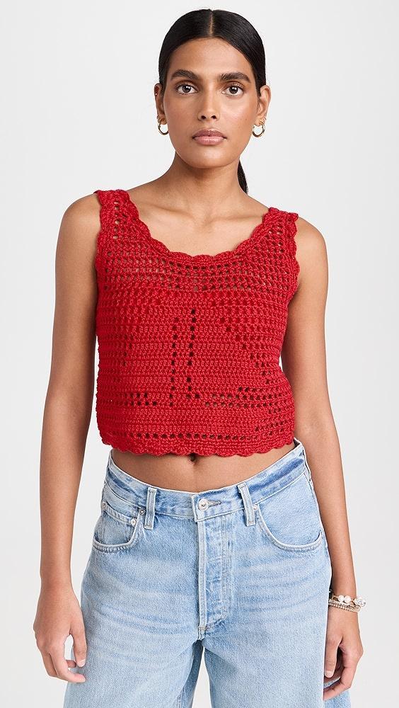 Suzie Kondi Chania Crochet Tank | Shopbop Product Image