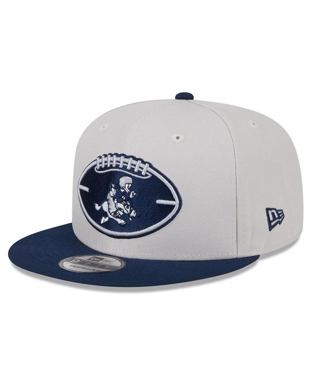 New Era Mens Stone Dallas Cowboys 2024 Sideline Historic 9FIFTY Snapback Hat - Stone, Navy Product Image