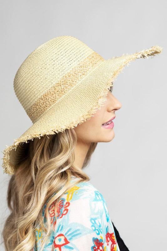 Sunny Days Ahead Woven Wide Brim Sun Hatt product image