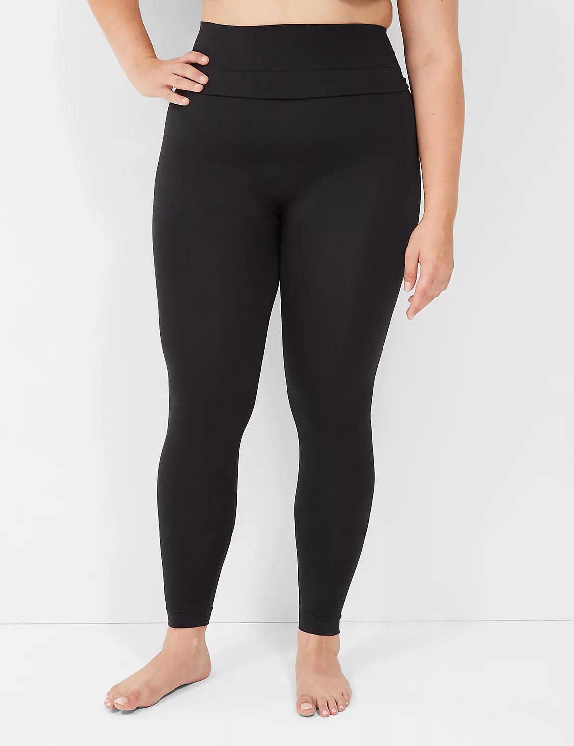 High-Waist Smoothing Leggings - Seamless Product Image