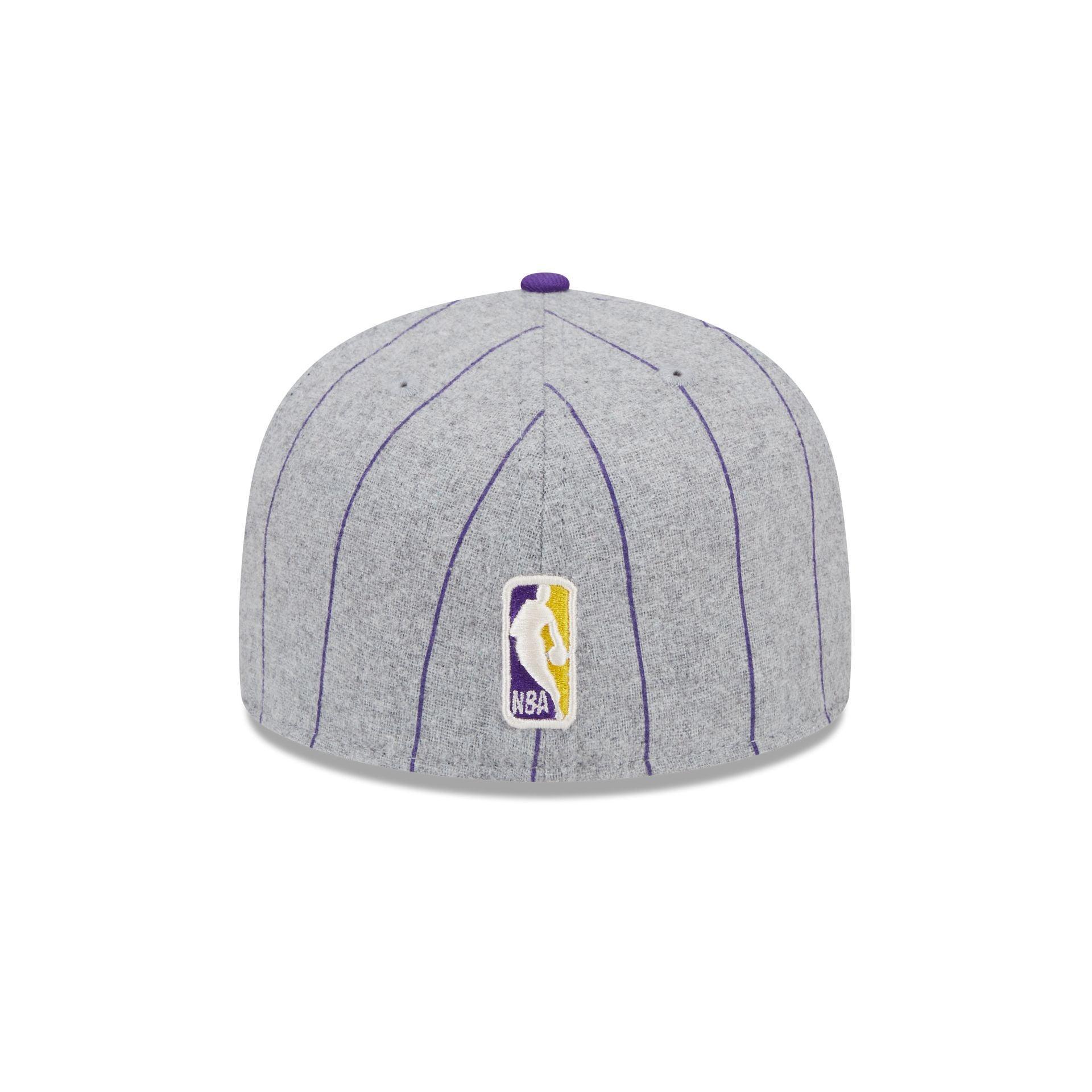 Los Angeles Lakers Heather Pinstripe 59FIFTY Fitted Hat Male Product Image