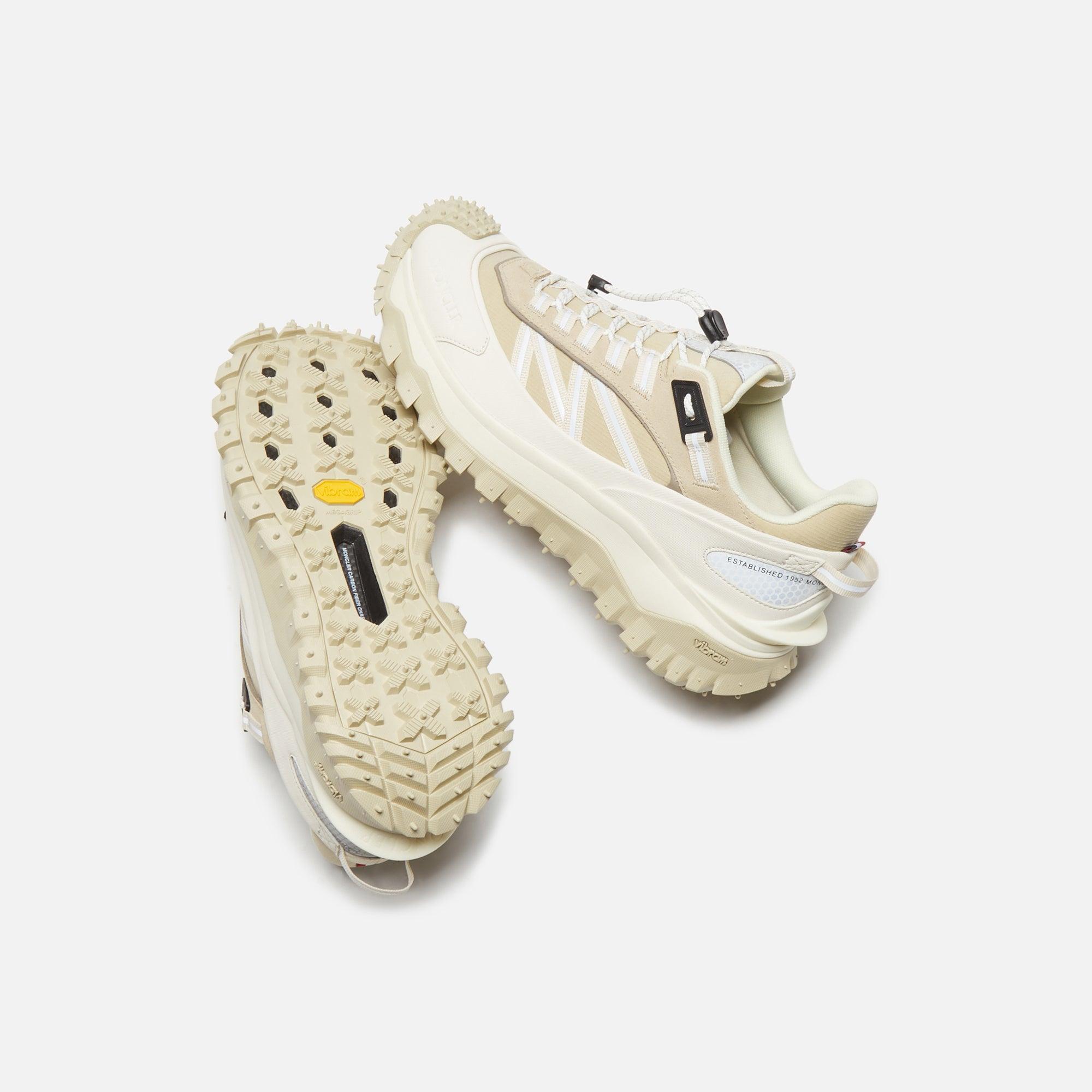 Moncler Trailgrip Low Top Sneakers - Ivory Male Product Image