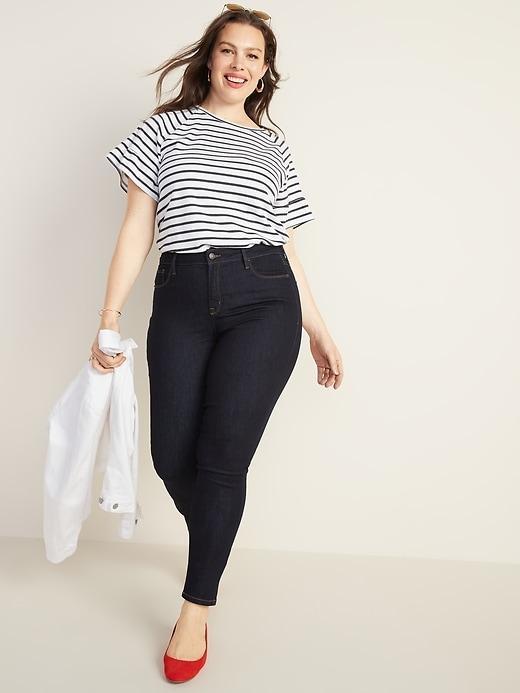 High-Waisted Rockstar Super Skinny Jeans Product Image