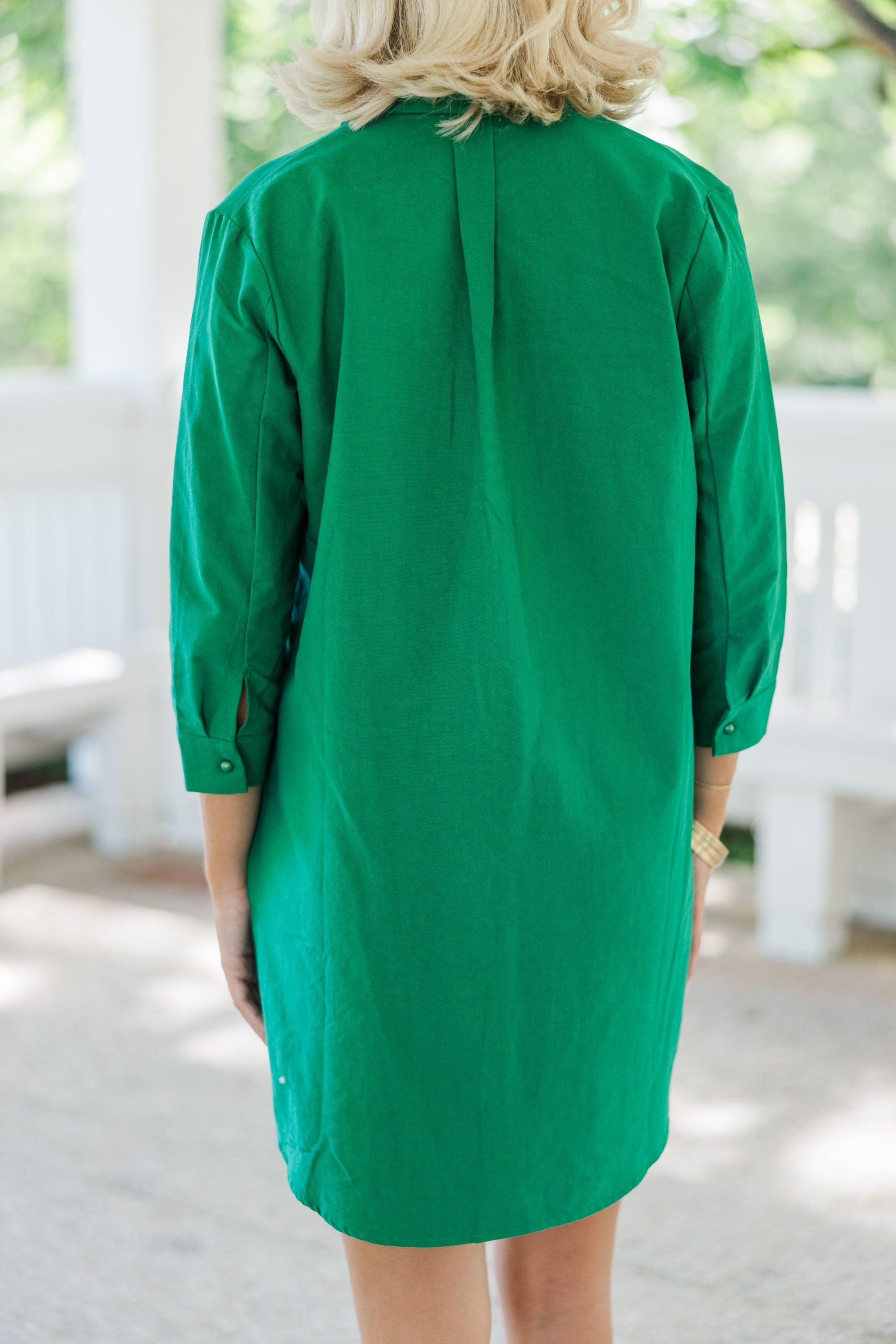 In Plain Sight Green Dress Female Product Image