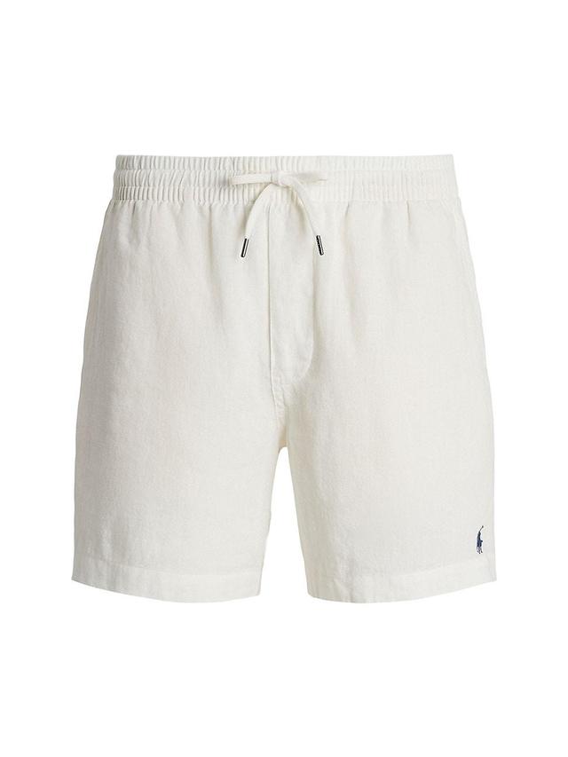 Mens Prepster Linen Flat-Front Shorts Product Image