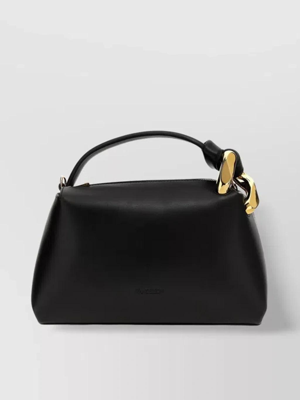 JW ANDERSON Corner Top Handle Bag In Black Product Image