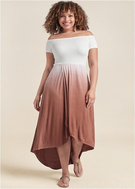 Off-The-Shoulder Ombre Dress Product Image