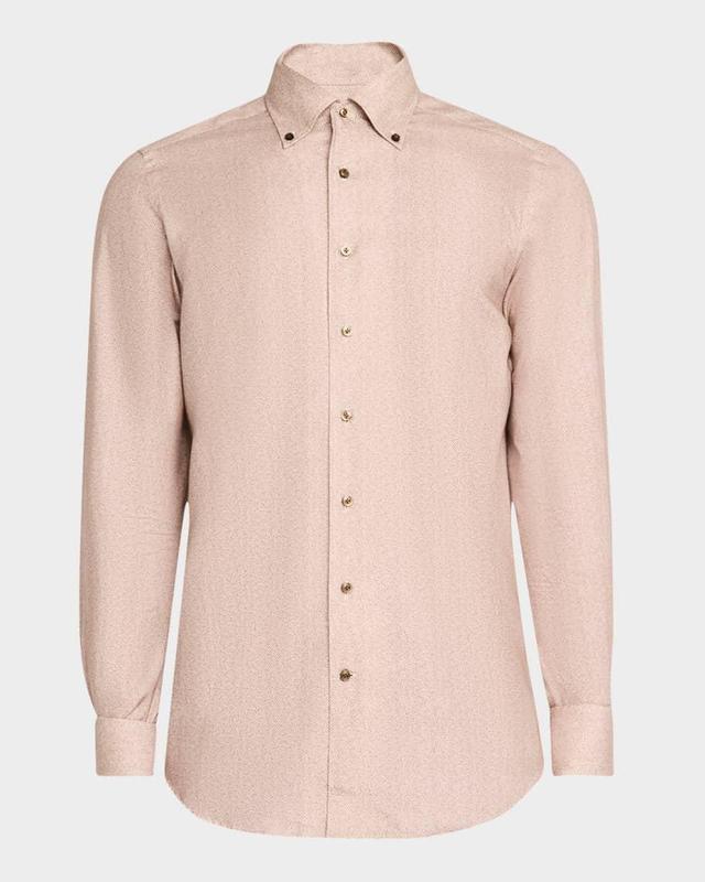 Men's Herringbone Brushed Twill Sport Shirt Product Image