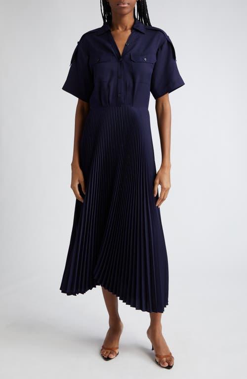 Liam Short-Sleeve A-Line Midi Dress Product Image