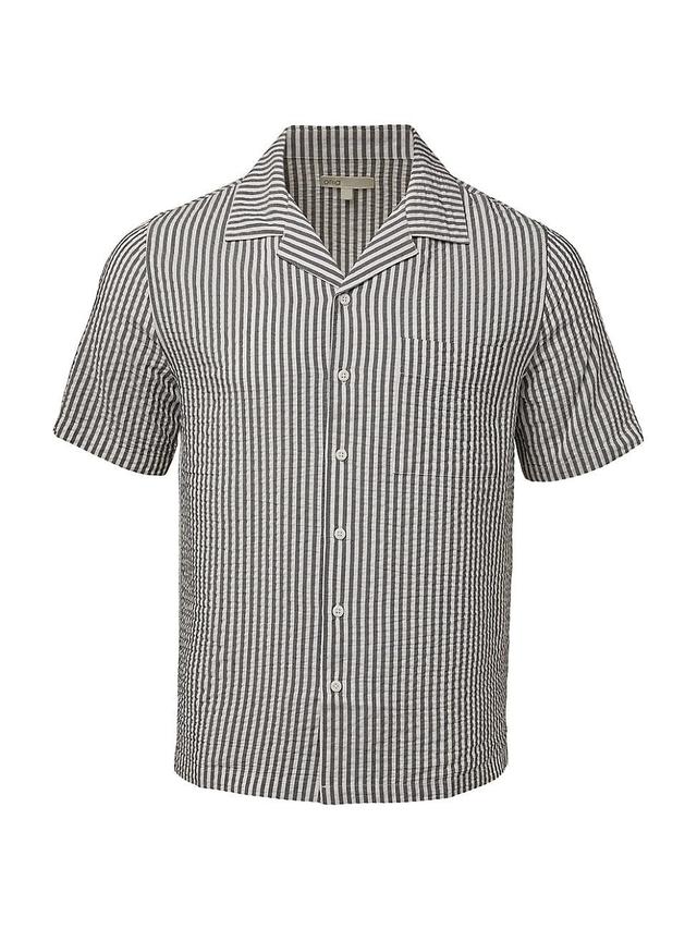 Mens Novelty Striped Camp Shirt Product Image