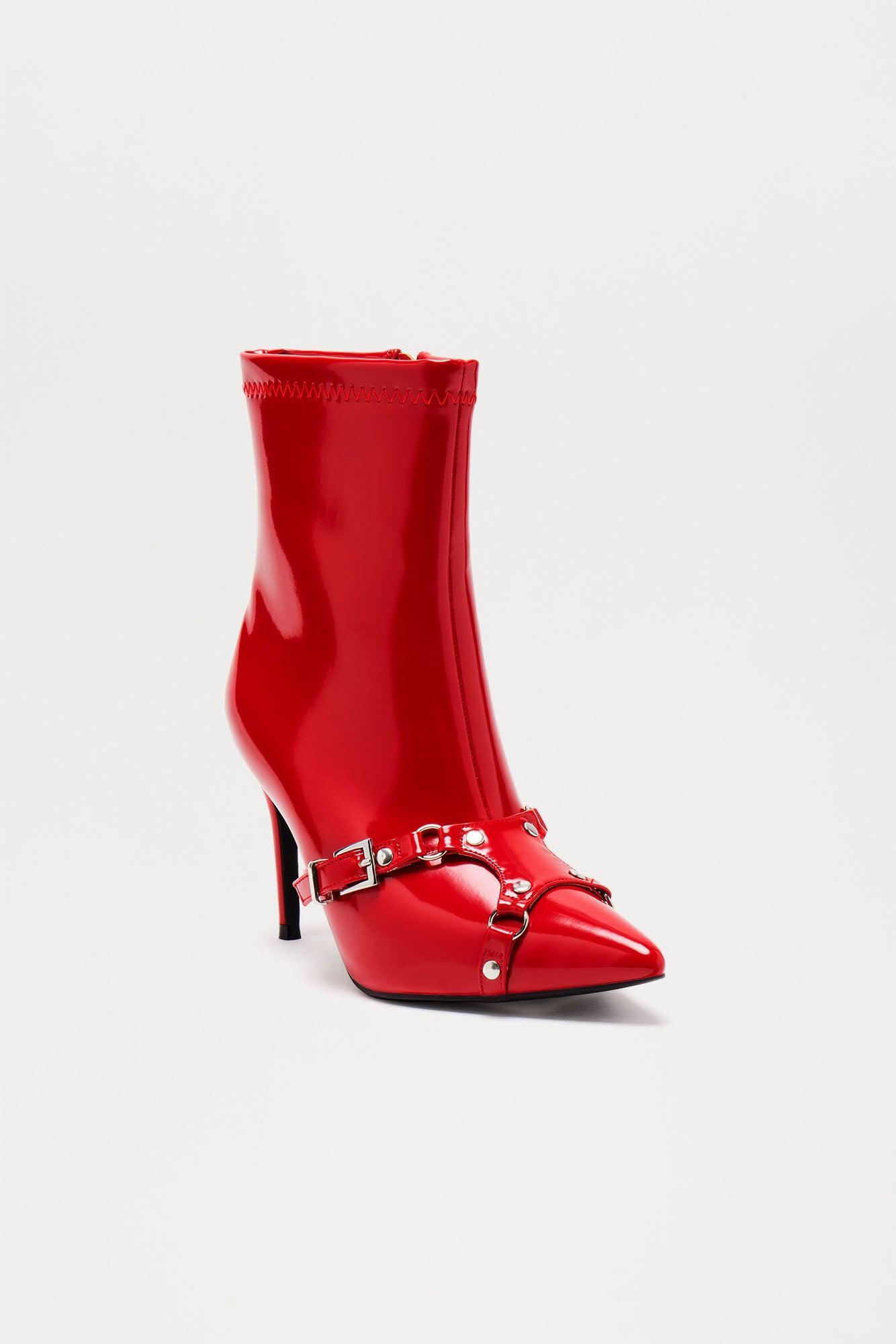 Alaina Booties - Red Product Image