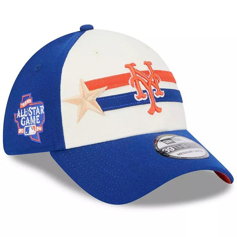 New Era Mens Cream New York Mets 2024 Mlb All-Star Game Workout 39THIRTY Flex Hat - Cream, Royal Product Image