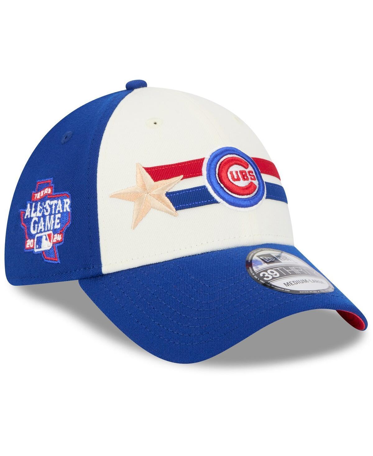 New Era Mens Cream Chicago Cubs 2024 Mlb All-Star Game Workout 39THIRTY Flex Hat - Cream, Royal Product Image