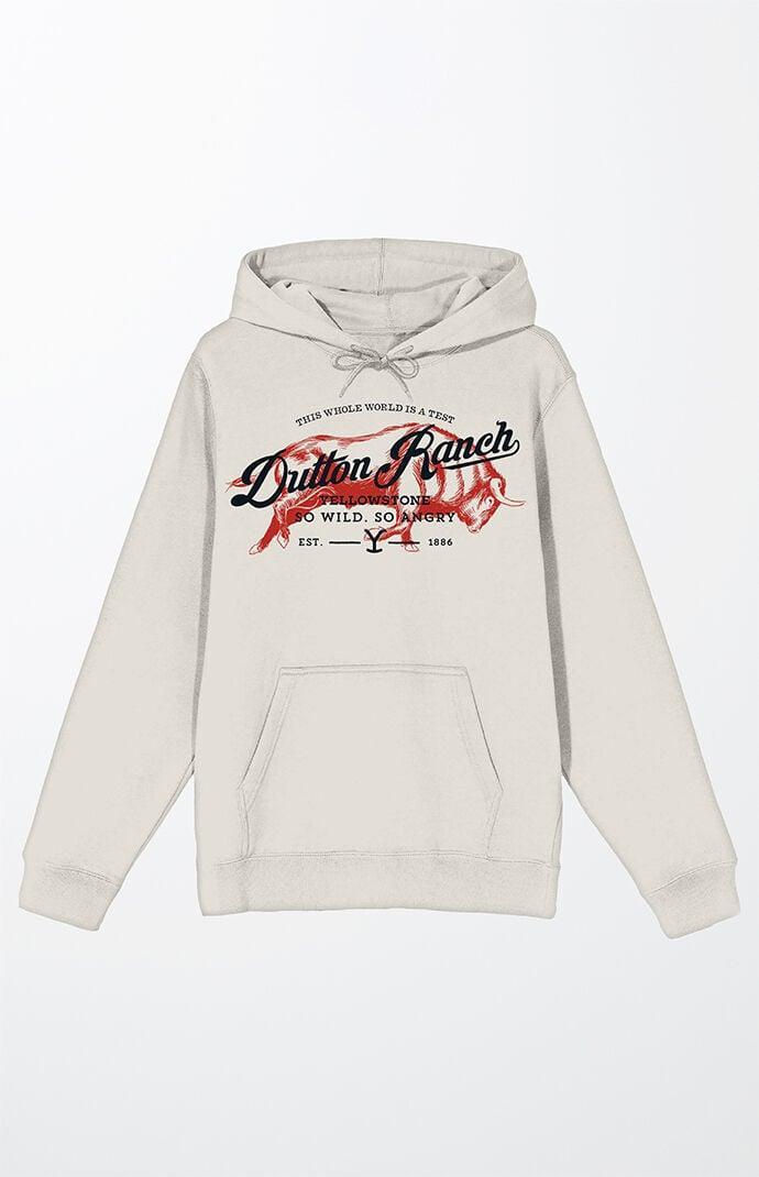 Bioworld Mens Yellowstone Dutton Ranch Hoodie - Ivorymall Product Image