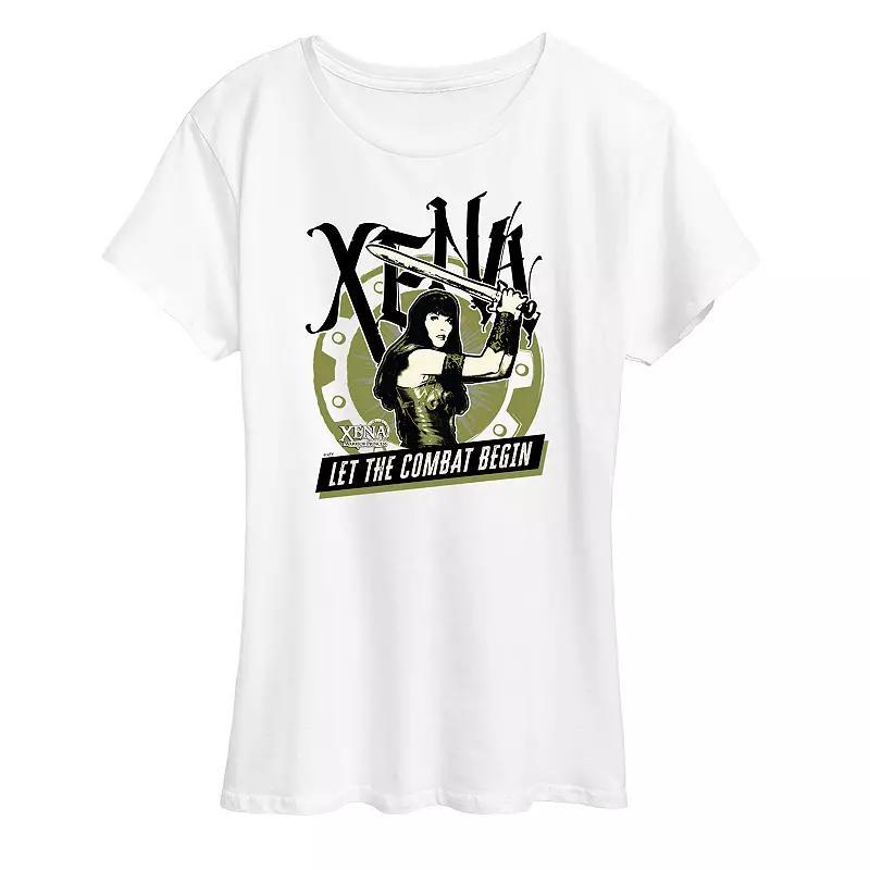 Womens Xena Warrior Princess Let Combat Begin Graphic Tee Product Image